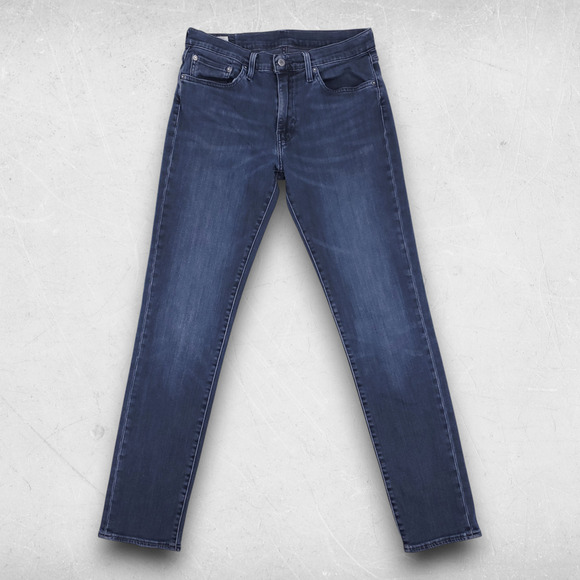 Levi's Premium 511 Jeans Men 32/34 Dark Blue Slim Fit Straight Leg Modern Casual - Picture 1 of 15